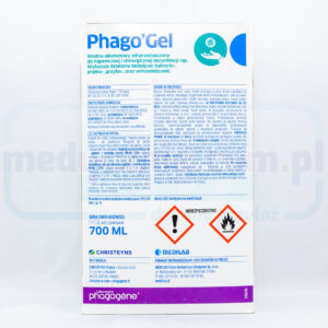 Phago Gel 700ml sterisol żel do higienicznej i chirurgicznej dezynfekcji dłoni